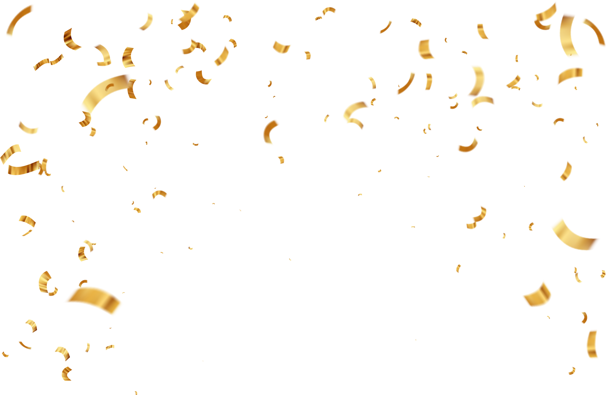 Falling Gold Confetti